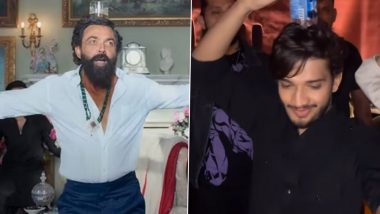 Munawar Faruqui Recreates Bobby Deol's 'Jamal Kudu' Dance Moves at Bigg Boss 17's Success Party (Watch Video)