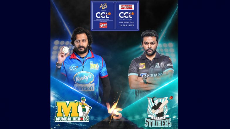 Mumbai Heroes vs Kerala Strikers CCL 2024 Match Live Streaming Date and Time: How To Watch the Opening Match of Celebrity Cricket League Online and on TV