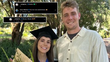 Cameron Green Involved in Hilarious Banter With Suryakumar Yadav After Australian All-Rounder Posts Picture of Girlfriend Completing Masters Degree