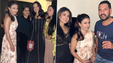 Soha Ali Khan Poses With Konkona Sensharma, Yuvraj Singh, Kritika Kamra and Others at Neha Dhupia–Angad Bedi’s Housewarming Party (View Pics)