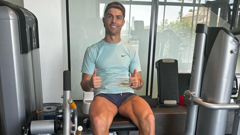 ‘Can’t Stop’ Cristiano Ronaldo Reacts After Being Handed One-Match Ban for Vulgar Gesture in Saudi Pro League 2023–24 Match, Shares Pic From Workout Session