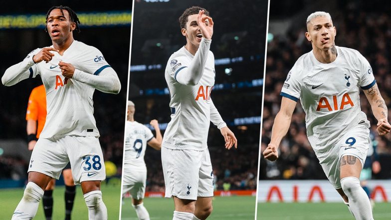 Tottenham Hotspur 3–2 Brentford, Premier League 2023–24: Destiny Udogie, Brenan Johnson and Richarlison Score As Spurs Stun the Bees in Epic Clash