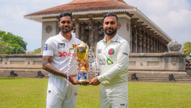 How To Watch SL vs AFG One-Off Test 2024 Day 1 Live Streaming Online? Get Telecast Details of Sri Lanka vs Afghanistan Cricket Match With Timing in IST