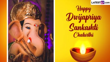 Dwijapriya Sankashti Chaturthi 2024 Wishes & Greetings: Send WhatsApp Messages, Images, HD Wallpapers, Ganpati Bappa Photos for the Day Dedicated to Lord Ganesha
