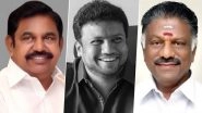 RIP Vetri Duraisamy: Edappadi K Palaniswami and Former TN Chief Minister O Panneerselvam Condole Death of Chennai Ex-Mayor Saidai Duraisamy&rsquo;s Son