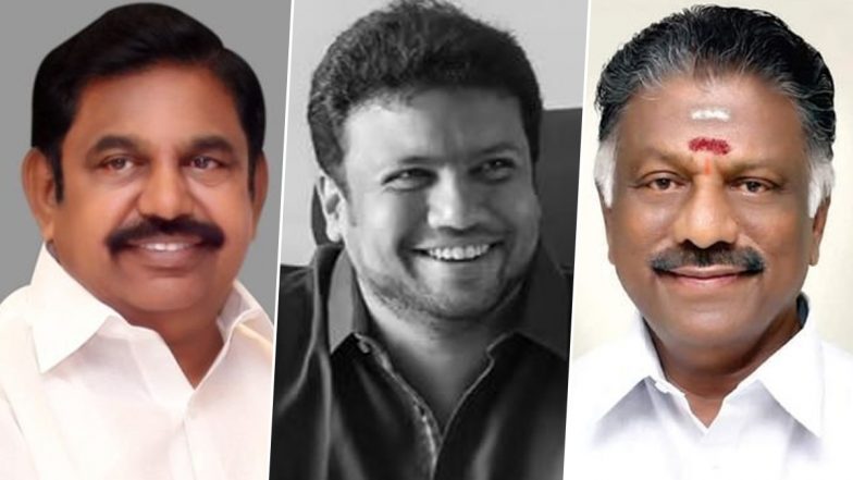 RIP Vetri Duraisamy: Edappadi K Palaniswami and Former TN Chief Minister O Panneerselvam Condole Death of Chennai Ex-Mayor Saidai Duraisamy’s Son