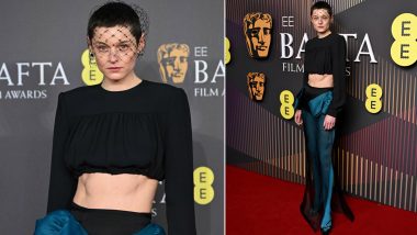 Emma Corrin Opted for an Edgy Look by Miu Miu at the BAFTA Awards 2024 (View Pics)