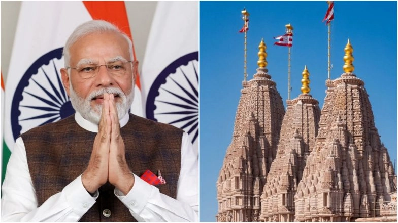 First-Ever Hindu Temple in UAE To Be Inaugurated by PM Narendra Modi on February 14: All You Need To Know About BAPS Mandir in Abu Dhabi