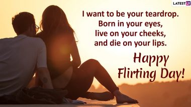 Flirting Day 2024 Greetings, Wishes, Quotes, Wallpapers, Images and Messages To Share With a Potential Partner To Make Your Ex Jealous During Anti-Valentine's Week!