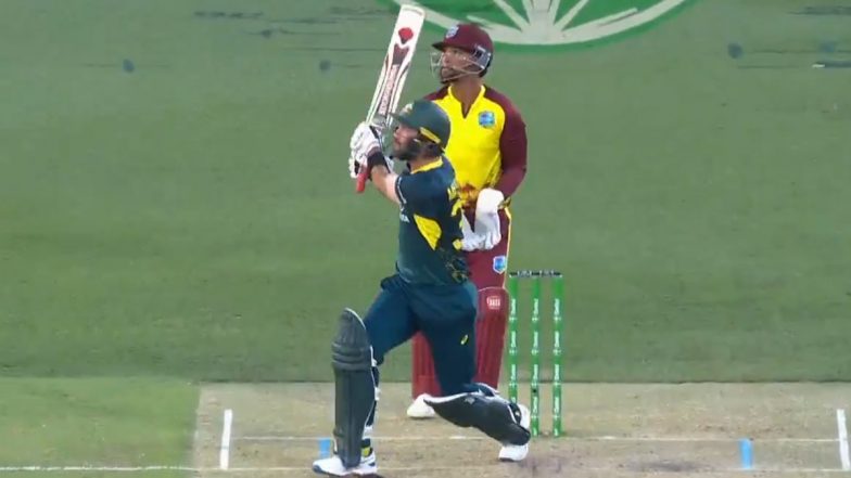 Smoked! Glenn Maxwell Plays Outrageous Switch-Hit to Strike Akeal Hosein For A Huge Six During AUS vs WI 2nd T20I 2024 (Watch Video)