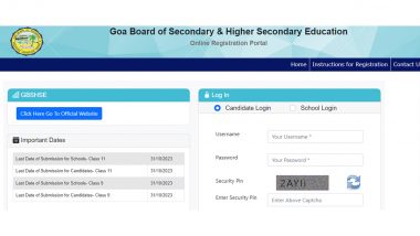 Goa Board Exam 2024 HSSC Admit Card Out at gbshse.in: Hall Ticket for Class 12 Examination Released, Know How To Download