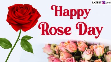 Rose Day 2024 Quotes and Greetings: SMS, GIF Images, WhatsApp Stickers To Wish Happy Rose Day to Your Loved Ones This Valentine's Week