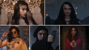 Heeramandi–The Diamond Bazaar First Look Out! Sonakshi Sinha, Manisha Koirala, Aditi Rao Hydari, Richa Chadha Star As Courtesans in Sanjay Leela Bhansali’s Upcoming Netflix Series (Watch Video)