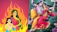Holi Story and Legends: From Prahlad and Holika to Lord Krishna's Association With the Festival of Colours, Mythological Legends Around Holi Celebration