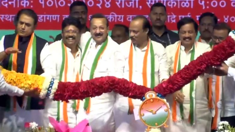 Baba Siddique Joins Ajit Pawar's NCP Days After Resigning From Congress (Watch Video)