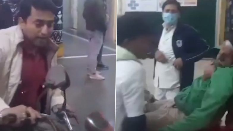 Madhya Pradesh: Man Enters Emergency Ward of Hospital in Satna Carrying Unconscious Grandfather on Bike, Recreates ‘3 Idiots’ Scene; Video Surfaces