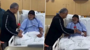 Mithun Chakraborty Health Update: Actor’s Condition ‘Quite Stable’, BJP MP Dilip Ghosh Visits Him in Hospital (Watch Video)
