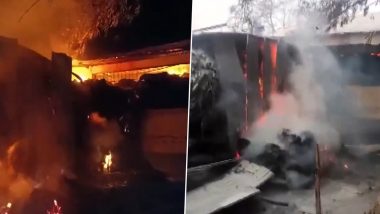 Morigaon Fire: Properties Worth Several Crores Destroyed After Massive Blaze Erupts in a Godown in Assam; None Hurt (Watch Video)