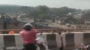 Goods Train Derails in Delhi Videos: 10 Wagons Overturn As Goods Train Derails on Patel Nagar-Dayabasti Section, Rescue Operation Underway