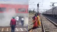 West Bengal: Smoke on Howrah-Delhi Duronto Express in Durgapur Triggers Panic, Brought Under Control by Railway Officials (Watch Video)