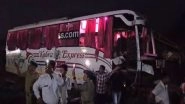 Gujarat Road Accident: Two Dead, Several Injured After Cement Tanker Hits Bus in Nadiad