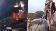 Asansol Fire: Blaze Erupts in a Factory in West Bengal’s Jamuria, Fire Tenders Rushed to Spot (Watch Video)