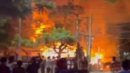 Telangana Fire: Blaze Erupts At an Apartment in Quthbullapur, No Casualties Reported (Watch Video)