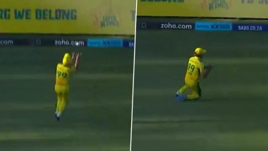 ‘Age Is Nothing but a Number’, Imran Tahir Takes a Stunning Catch to Dismiss Mitchell Van Buuren During Paarl Royals vs Joburg Super Kings SA20 2024 Eliminator Match