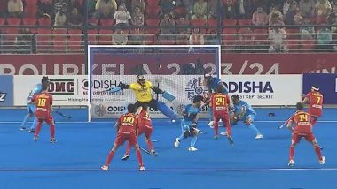 FIH Pro League 2024: PR Sreejesh Stars As Indian Men's Hockey Team Beats Spain 8-7 in Shootout