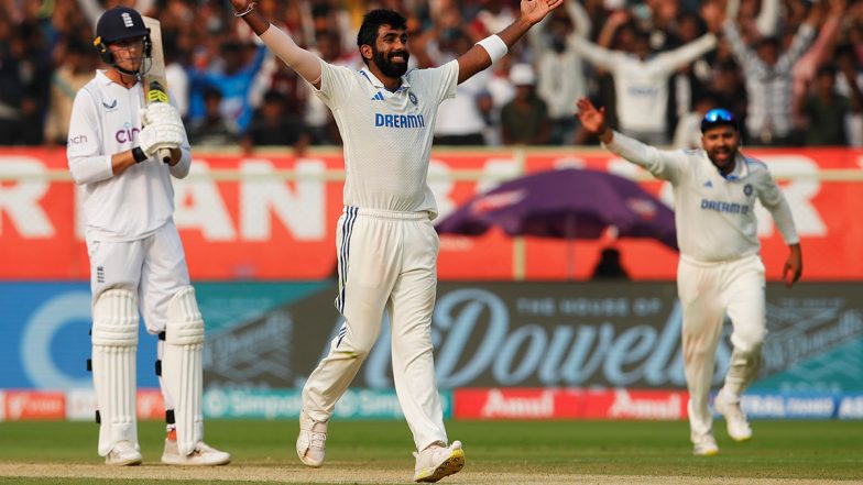 Jasprit Bumrah Scalps His Tenth Five-Wicket Haul in Test Cricket, Achieves Feat During IND vs ENG 2nd Test 2024