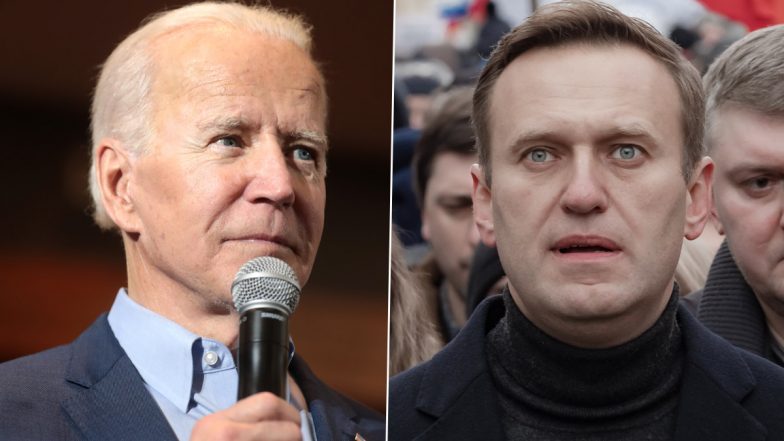 'Putin Is Responsible for Navalny's Death': US President Joe Biden Blames Russian President Vladimir Putin for Alexei Navalny's Death (Watch Video)