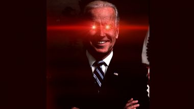 US President Joe Biden Shares Laser Eyes Meme Post After Kansas Chiefs Super Bowl 2024 Win With the Tweet ‘Just Like We Drew It Up’!