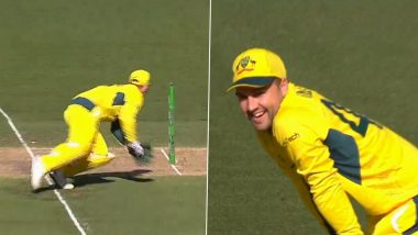 Oops! Josh Inglis Misses Run-Out Chance From Point-Blank Range During AUS vs WI 1st ODI 2024 (Watch Video)