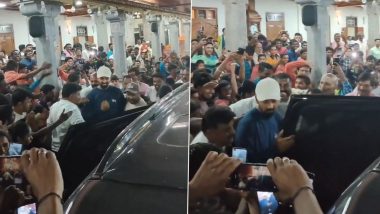 KL Rahul Swept Away by Sea of Fans in Tumakuru Visit, Video Goes Viral