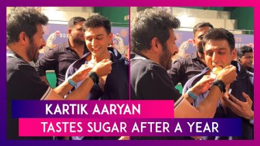Kartik Aaryan Celebrates Chandu Champion Shoot Wrap-Up By Tasting Sugar After A Year