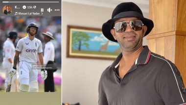 Umpire Kumar Dharmasena Shares Ben Stokes’ Pic With Bhojpuri Song on Facebook Story After England Captain’s Dismissal During IND vs ENG 4th Test 2024