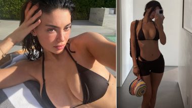 Hot! Kylie Jenner Glows in Sun-Kissed Selfies, Beauty Mogul Flaunts Her Hourglass Curves in Black Bikini (View Pics)