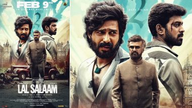 Lal Salaam: Rajinikanth, Vikranth Santhosh and Vishal Vishnu Look Intriguing in New Poster, Aishwarya Rajinikanth's Movie To Hit Theatres On February 9