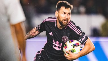 Lionel Messi Saves the Day! Argentina Star Scores Late To Help Inter Miami Snatch a Point Against 10-Man LA Galaxy in MLS 2024 (Watch Goal Video Highlights)