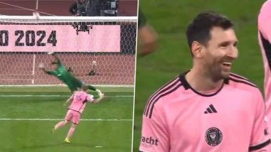 Lionel Messi’s Hilarious Reaction to Teammate Robert Taylor Missing His Penalty During Vissel Kobe vs Inter Miami Club Friendly Football Match Goes Viral (Watch Video)