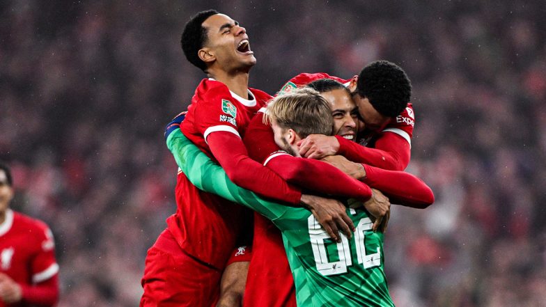 Liverpool Win Carabao Cup 2023-24; Virgil Van Dijk's Solitary Goal Helps The Reds Clinch 1-0 Victory Over Chelsea in Final