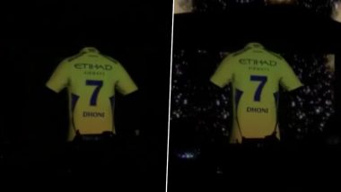 MS Dhoni’s CSK Jersey for IPL 2024 Unveiled! Chennai Super Kings Reveal 'Thala's' Jersey in Grand Style, Video Goes Viral