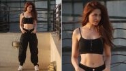 Mahira Sharma&rsquo;s Sizzles in a Cropped Black Top and Baggy Cargos (View Pics and Video)