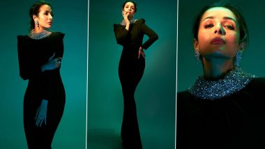Malaika Arora Casts A Spell in a Captivating Black Floor-Length Gown, Redefining Elegance and Glamour! (View Pics)