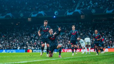 FC Copenhagen 1–3 Manchester City, UEFA Champions League 2023–24: Kevin De Bruyne, Bernardo Silva and Phil Foden Score as Citizens Dominate Round of 16 First Leg