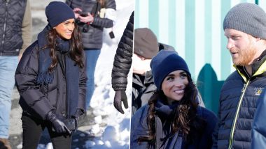 Meghan Markle Stuns in Winter Fashion at the Invictus Games Training Camp, Alongside Prince Harry in Canada, (View Pics and Video Here)