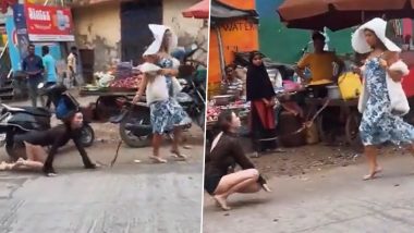 Bizarre! Woman Walks a Scantily-Clad Woman on a Dog Leash at Mira-Bhayandar Road, Absurd 'Kink' Video Goes Viral