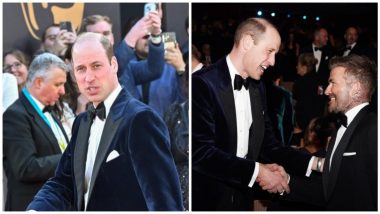 BAFTA 2024: Prince William Attends the Ceremony Sans Wife Kate Middleton (Watch Video)