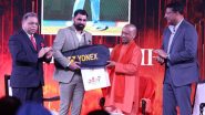 Mohammed Shami Receives 'Breakthrough Performer of the Year' Award from UP CM Yogi Adityanath at TOISA Awards (See Pics)