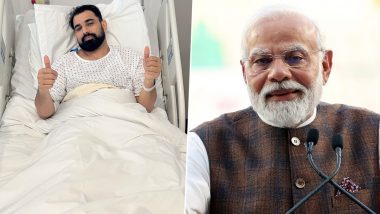 ‘Such a Wonderful Surprise…’, Mohammed Shami Reacts After PM Narendra Modi Wishes Indian Pacer a Speedy Recovery for Heel Surgery on His Achilles Tendon